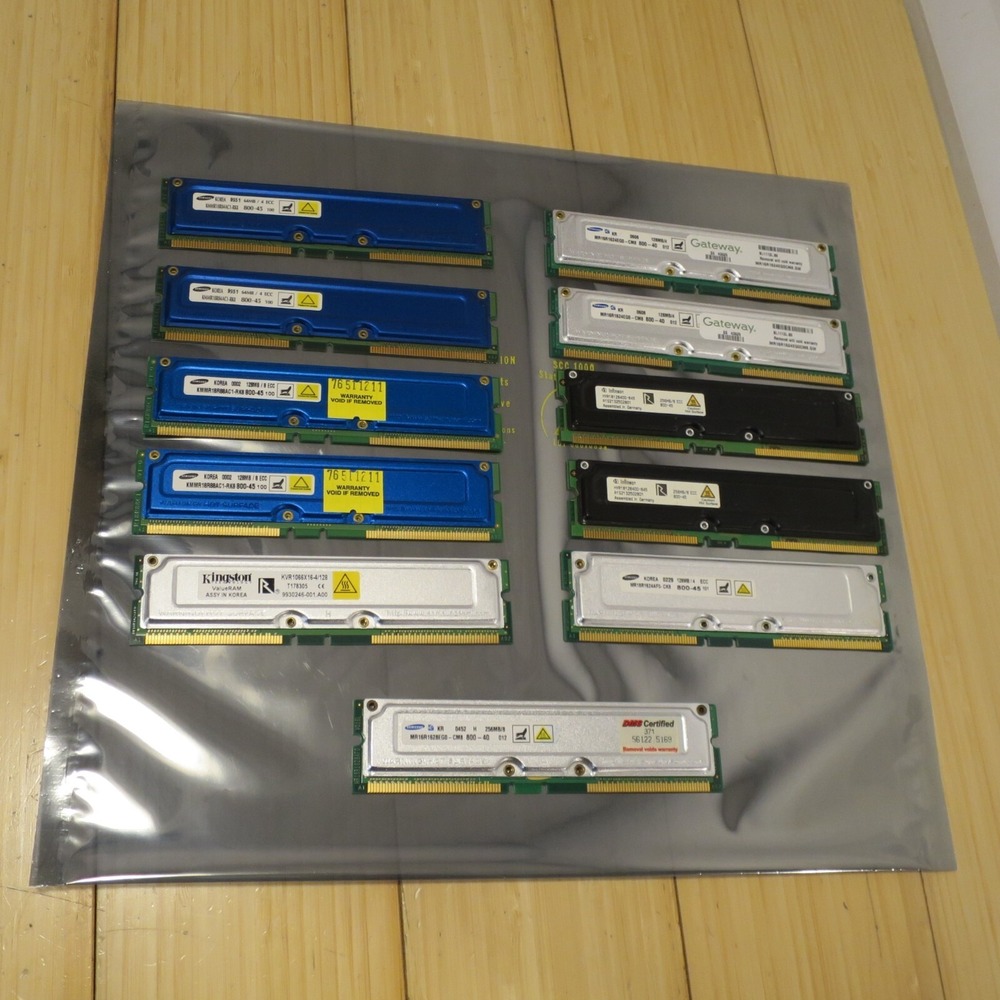 (Lot of 11) PC RAM Memory (assorted brands and speeds)‎